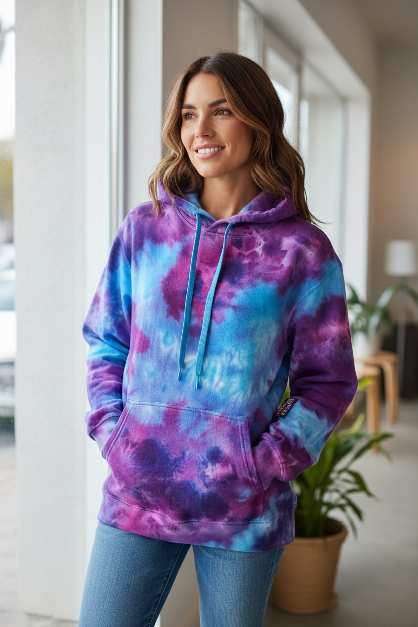 Medium Violet Skyburst Hoodie