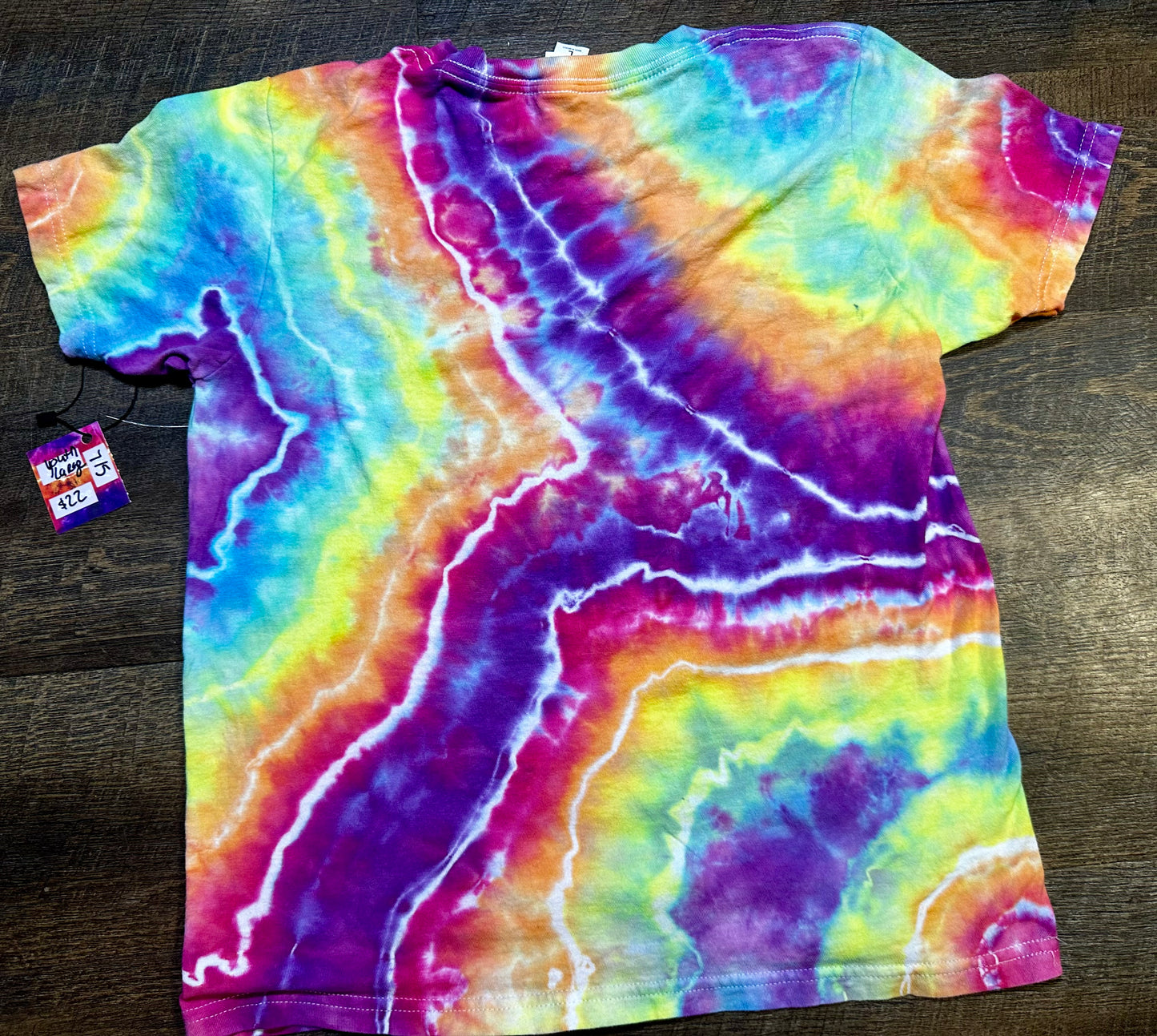 Youth Large Rainbow Voltage Geode Tee