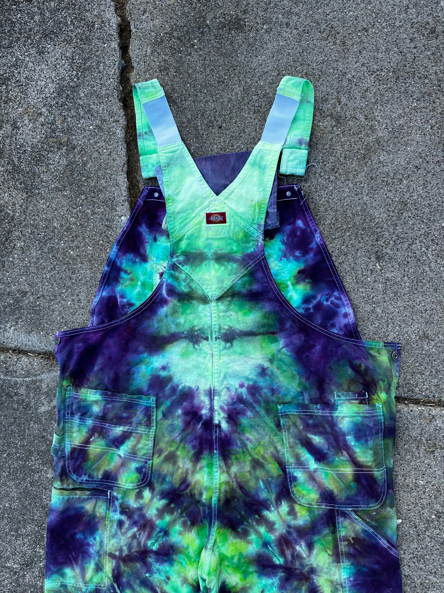 42x34 Bioluminescent Surge Dickies Overalls-UV Reactive