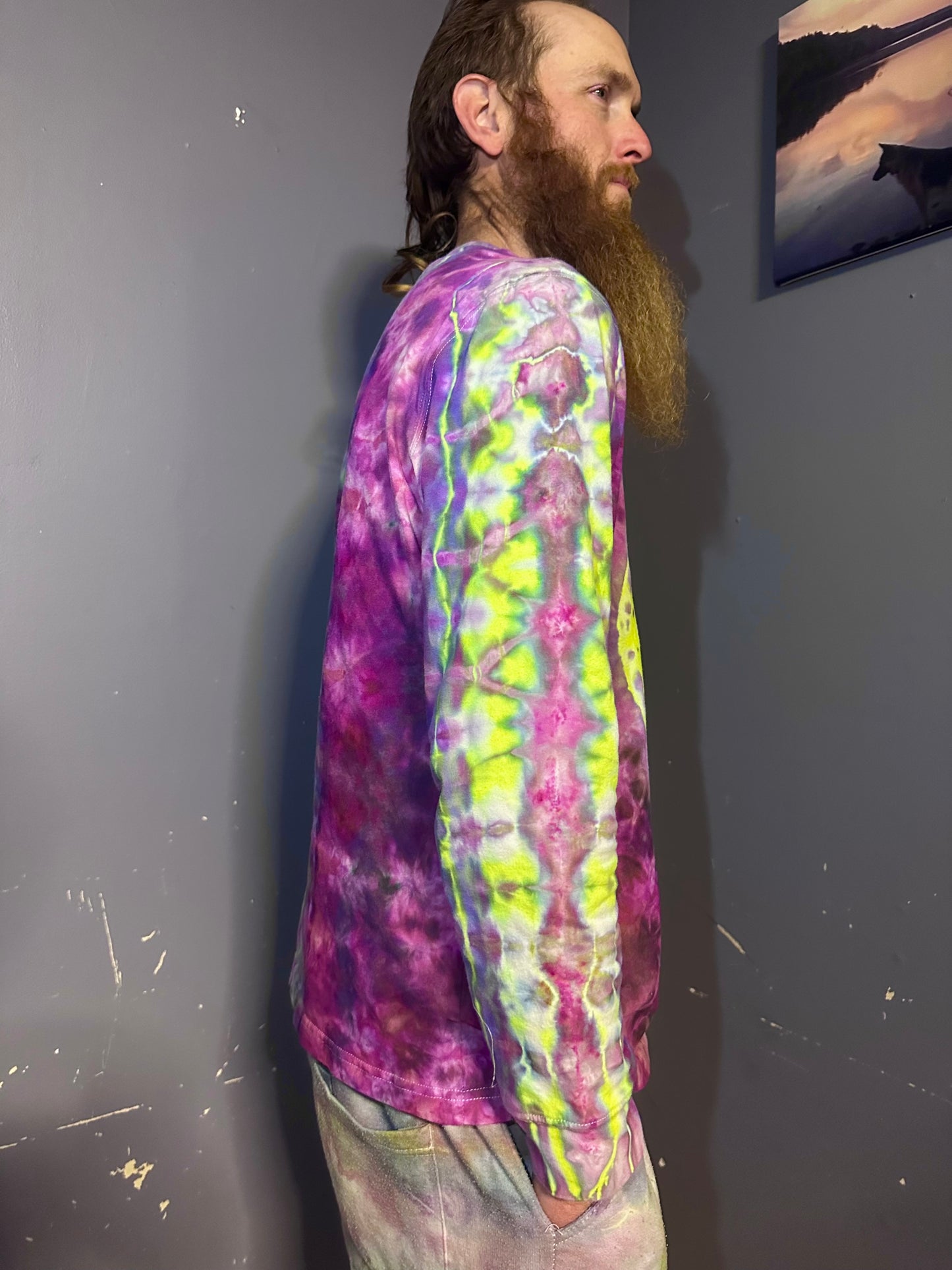 Large UV Reactive Long-Sleeve Tee