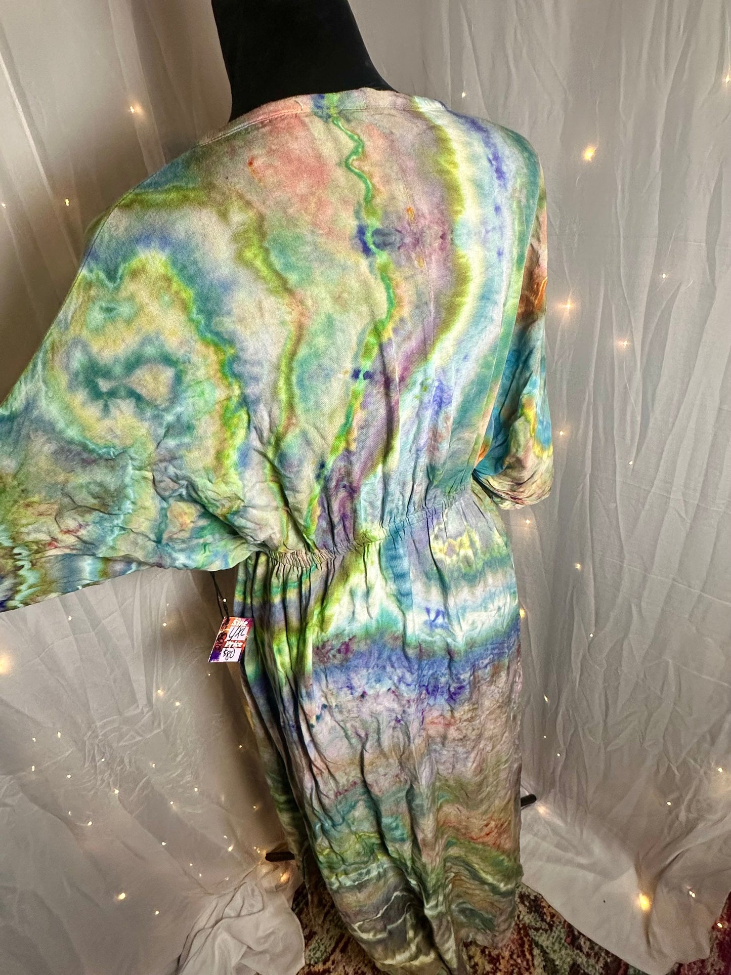 L/XL Iridescent Mother of Pearl Kaftan