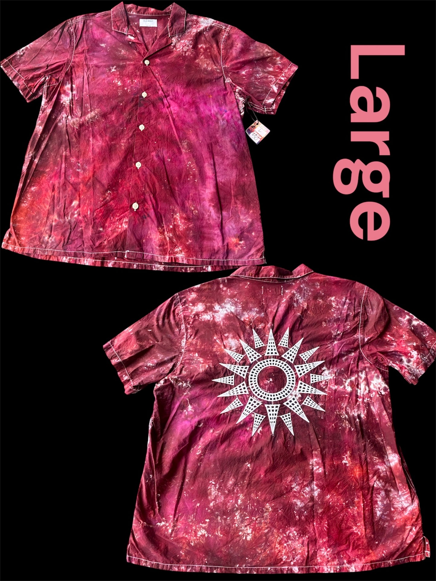 Large Crimson Solstice Camp Shirt
