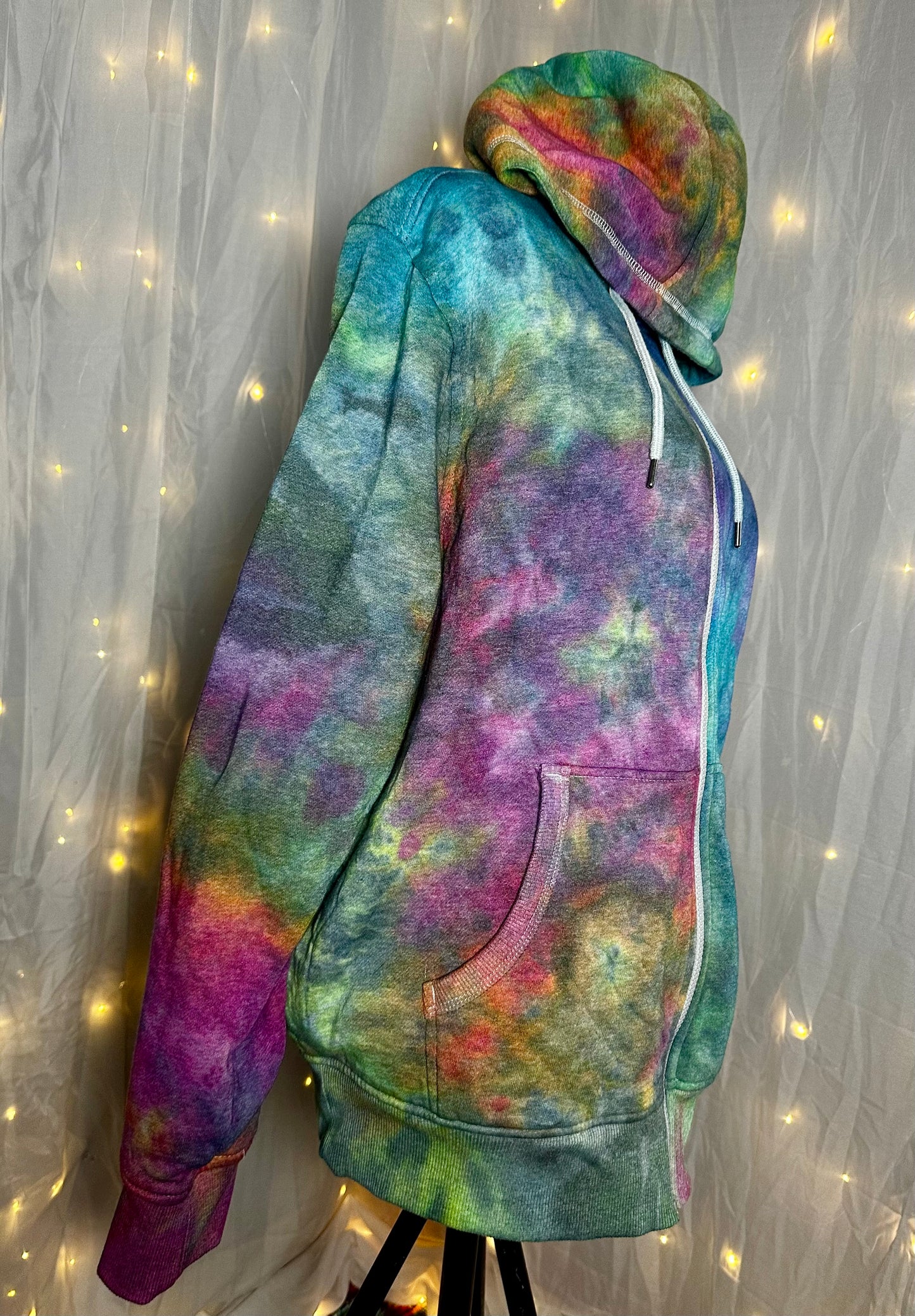 Large Electric Horizon Fleece Lined Zip-Up Hoodie