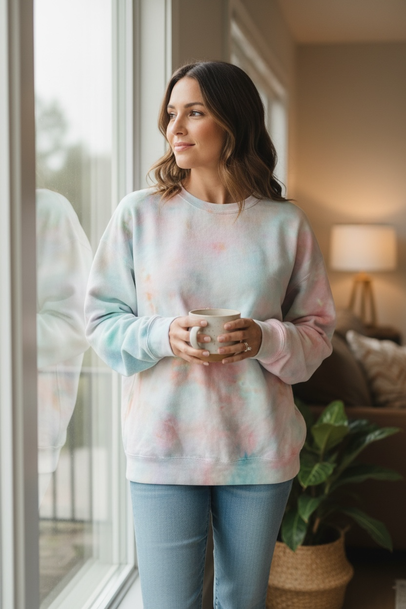 Large Morning Cloud Crewneck Sweatshirt