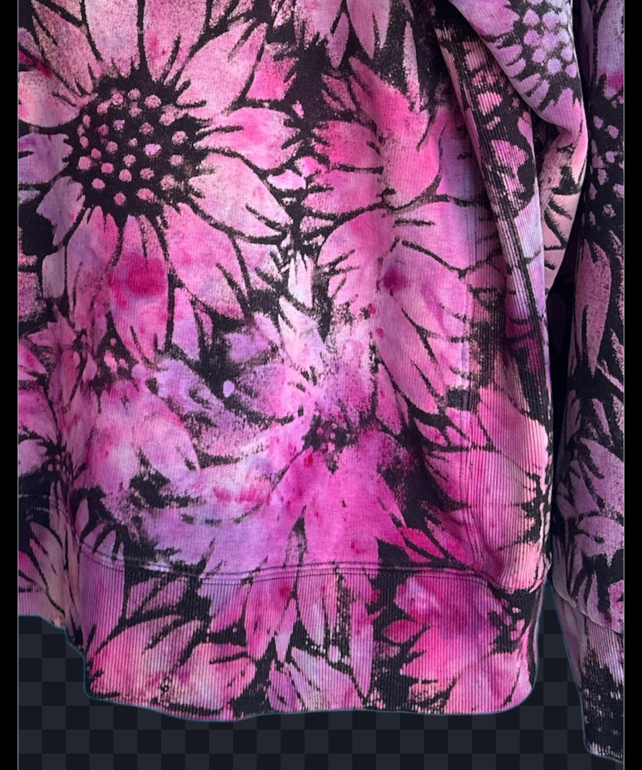 XL Sunflower Reverse Dye Hooded Sweatshirt