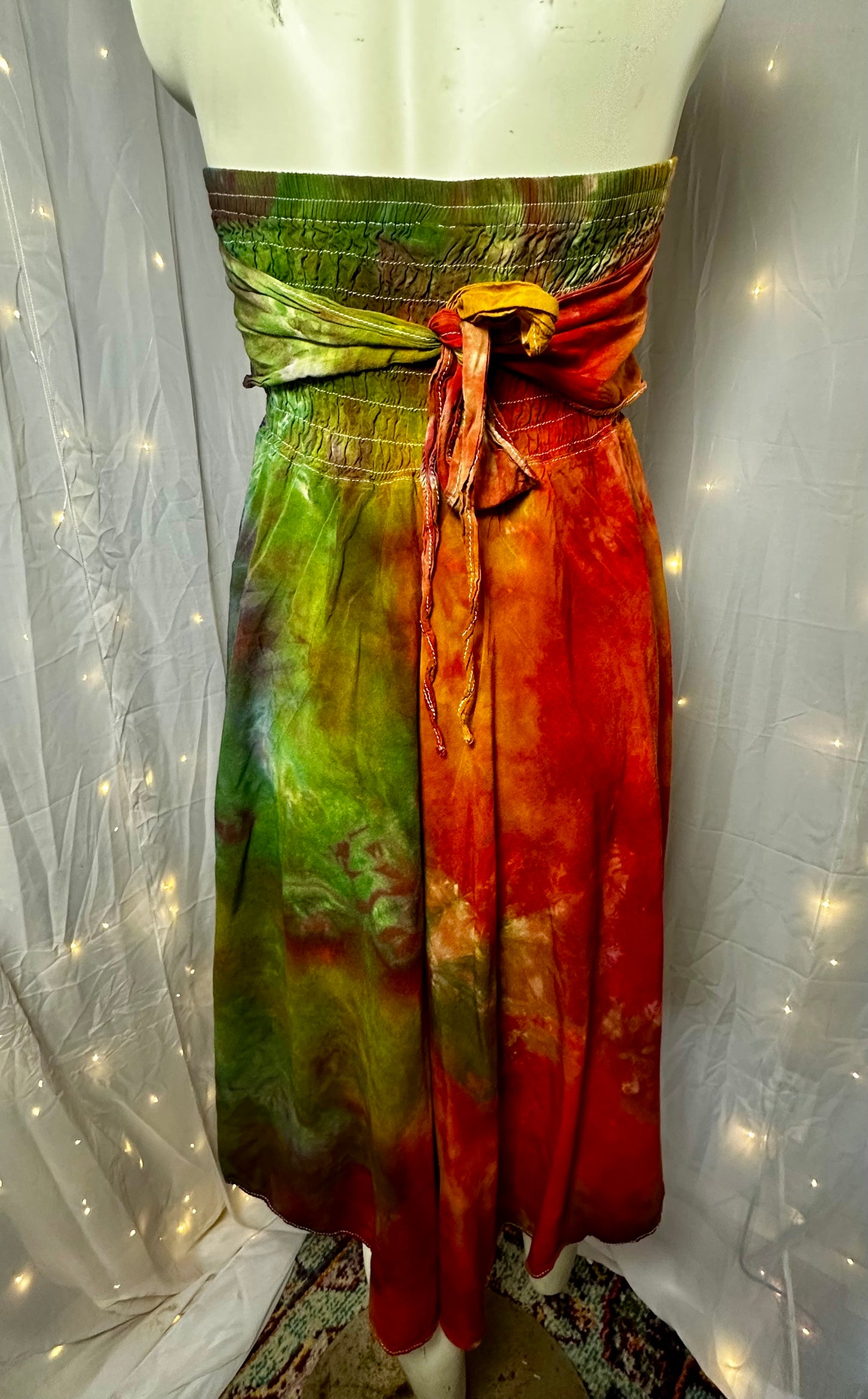 L/XL/2X Rustic Rainbow Grove Convertible Dress & Skirt