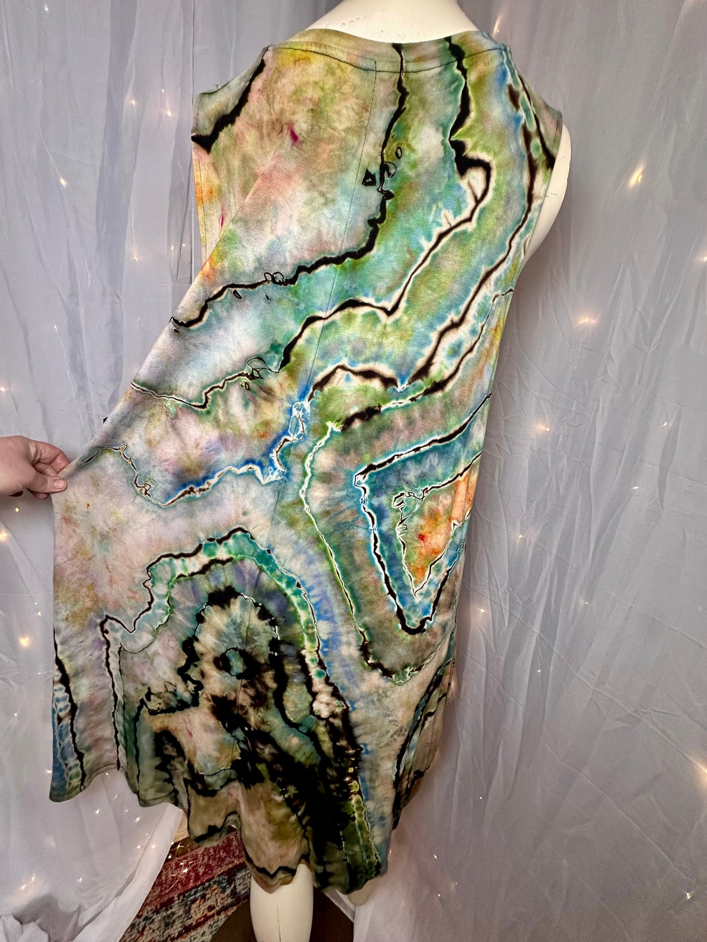 XXXL Iridescent Mother of Pearl Swing Dress