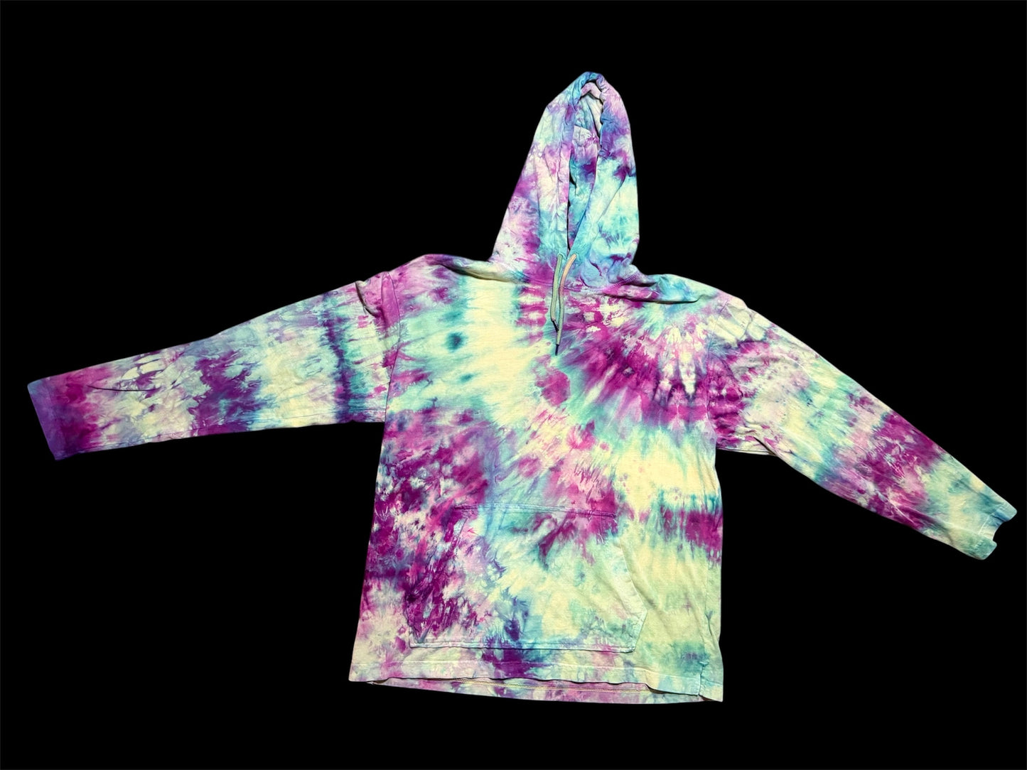 Medium Electric Meadow Long Sleeve Hooded Shirt