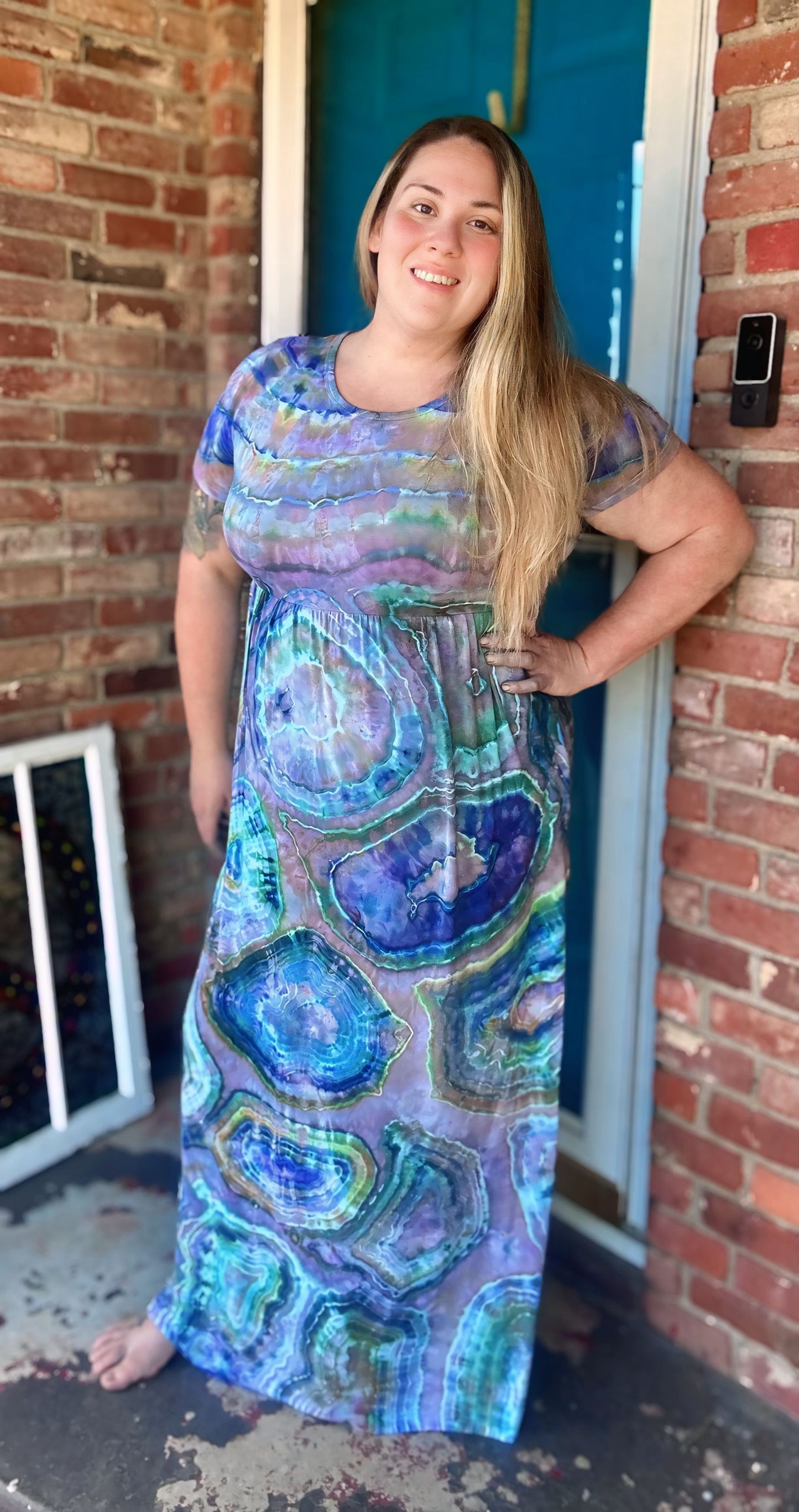 2X “Abalone” Maxi Dress with pockets! 🦪