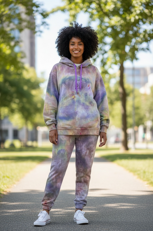 XL  Lavender Aurora Fog Sweatsuit