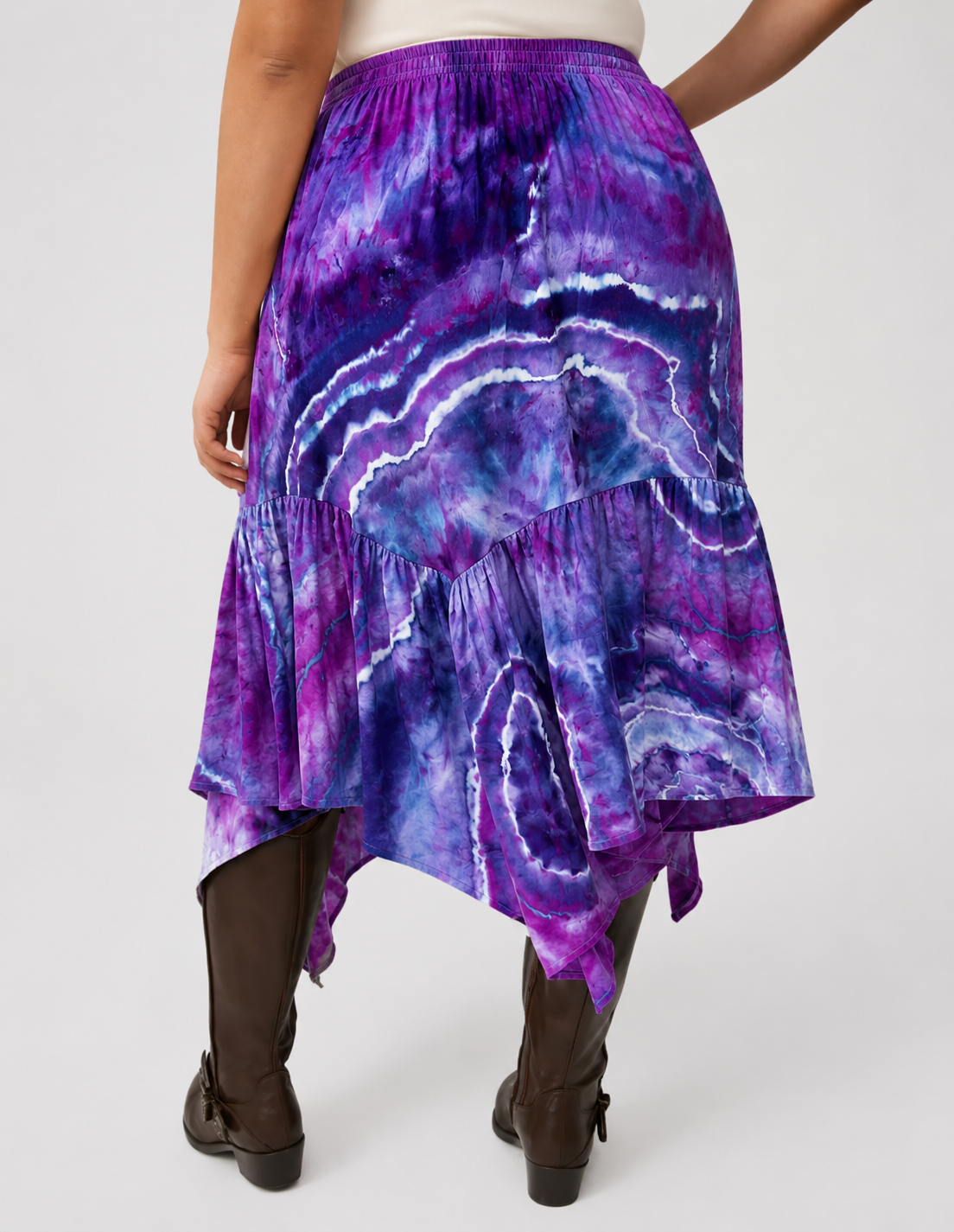 Torrid 6X (30) Amethyst Cascade Skirt
