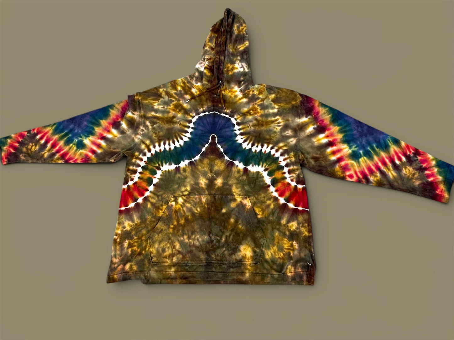 XL Woodland Spectrum Hooded Long Sleeve Tee