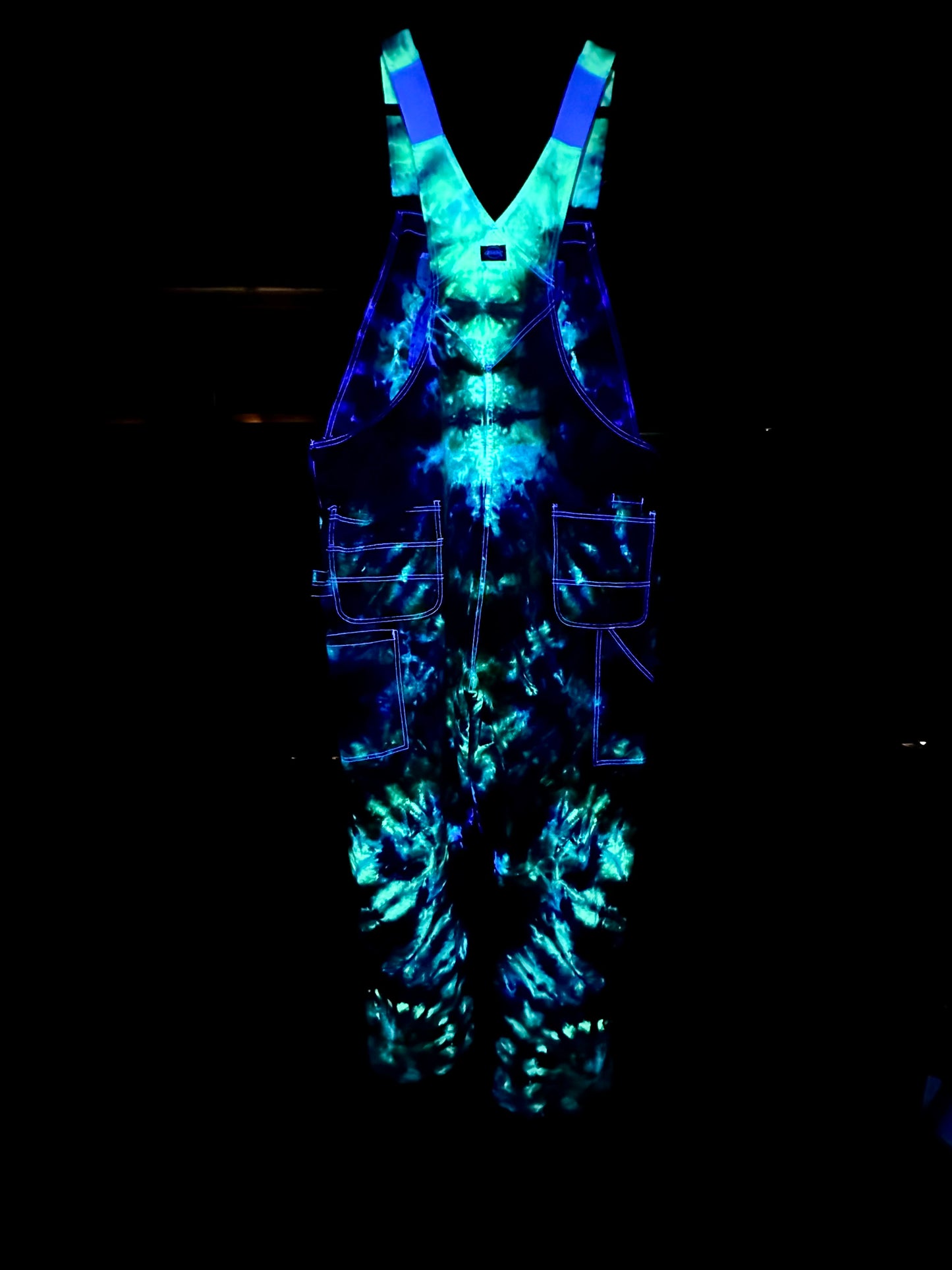 42x34 Bioluminescent Surge Dickies Overalls-UV Reactive