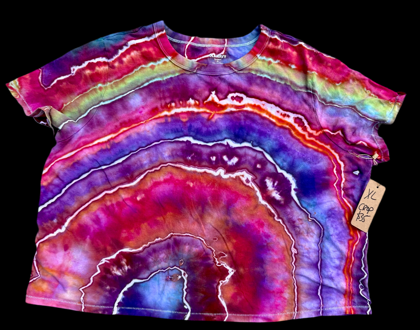 XL Acid Rainbow Crop Top 🌈