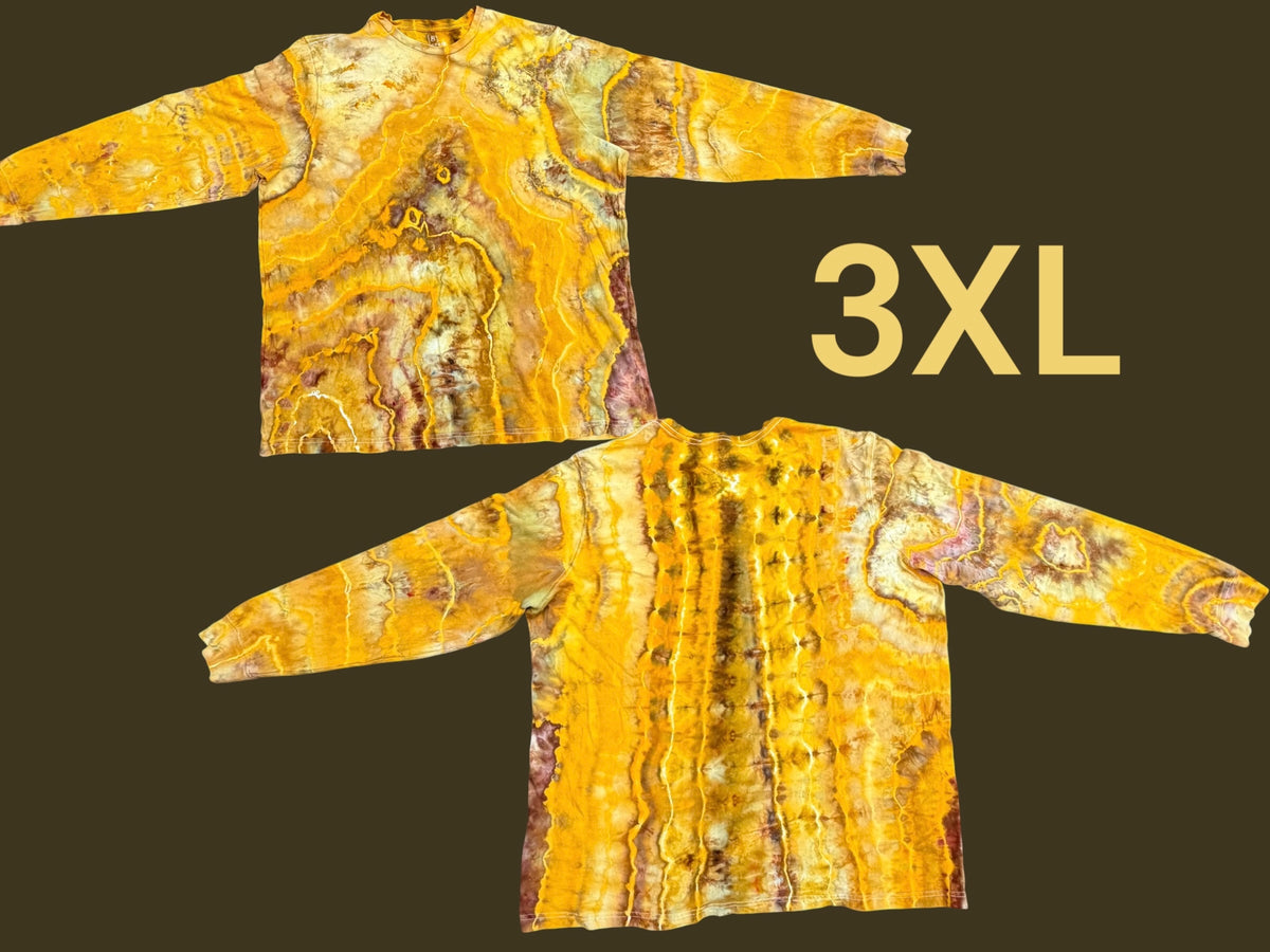 3XL Golden Citrine Long Sleeve Tee