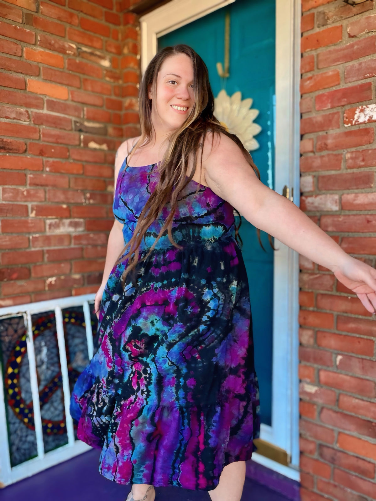 XXL Midnight Aurora Midi Dress