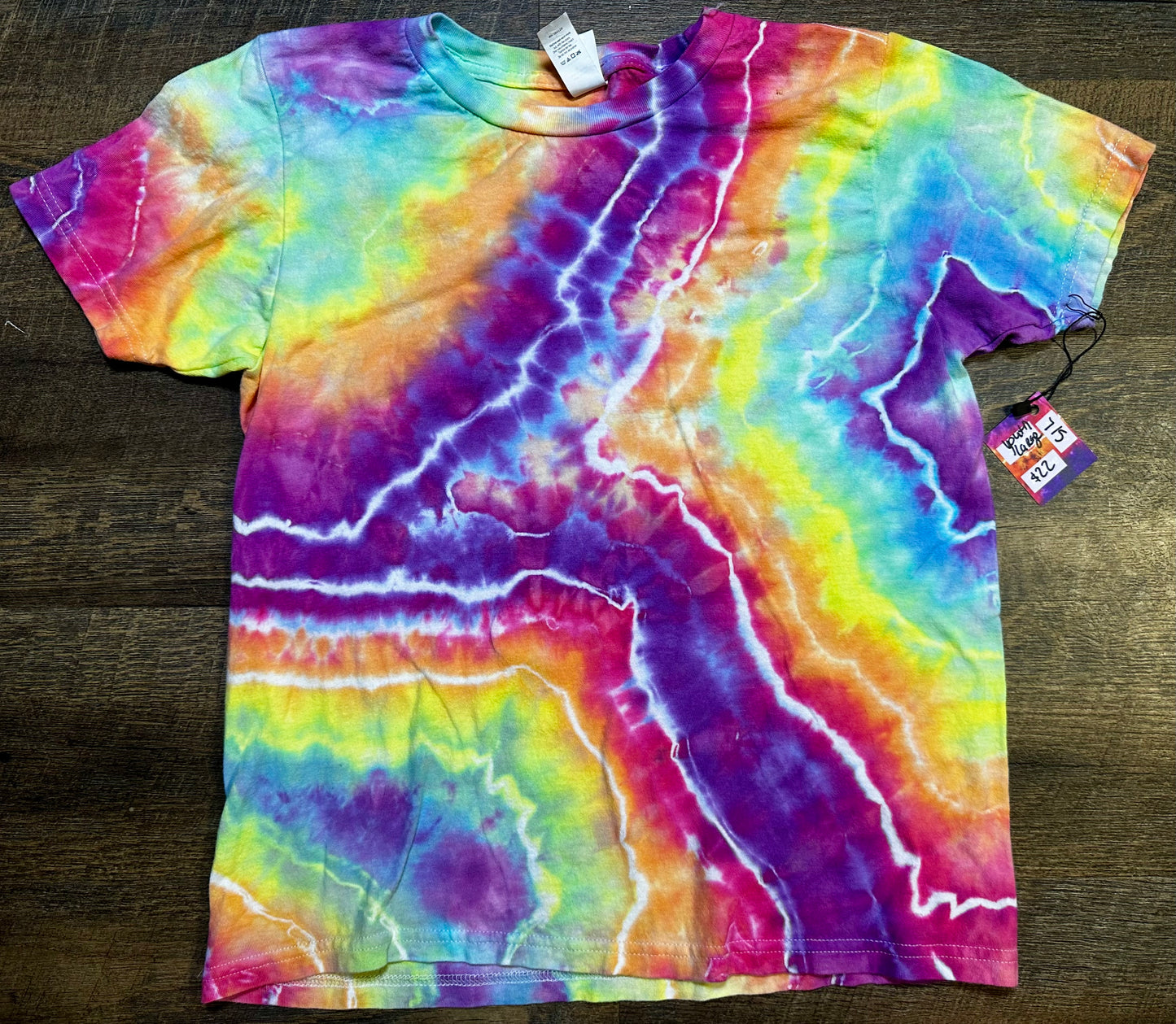 Youth Large Rainbow Voltage Geode Tee