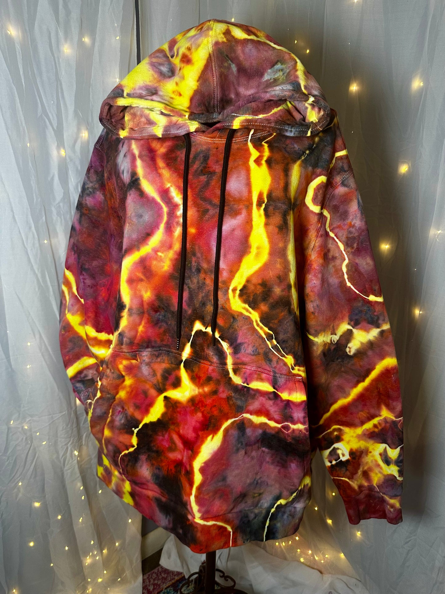 2XL Lava Lightening Geode Hoodie