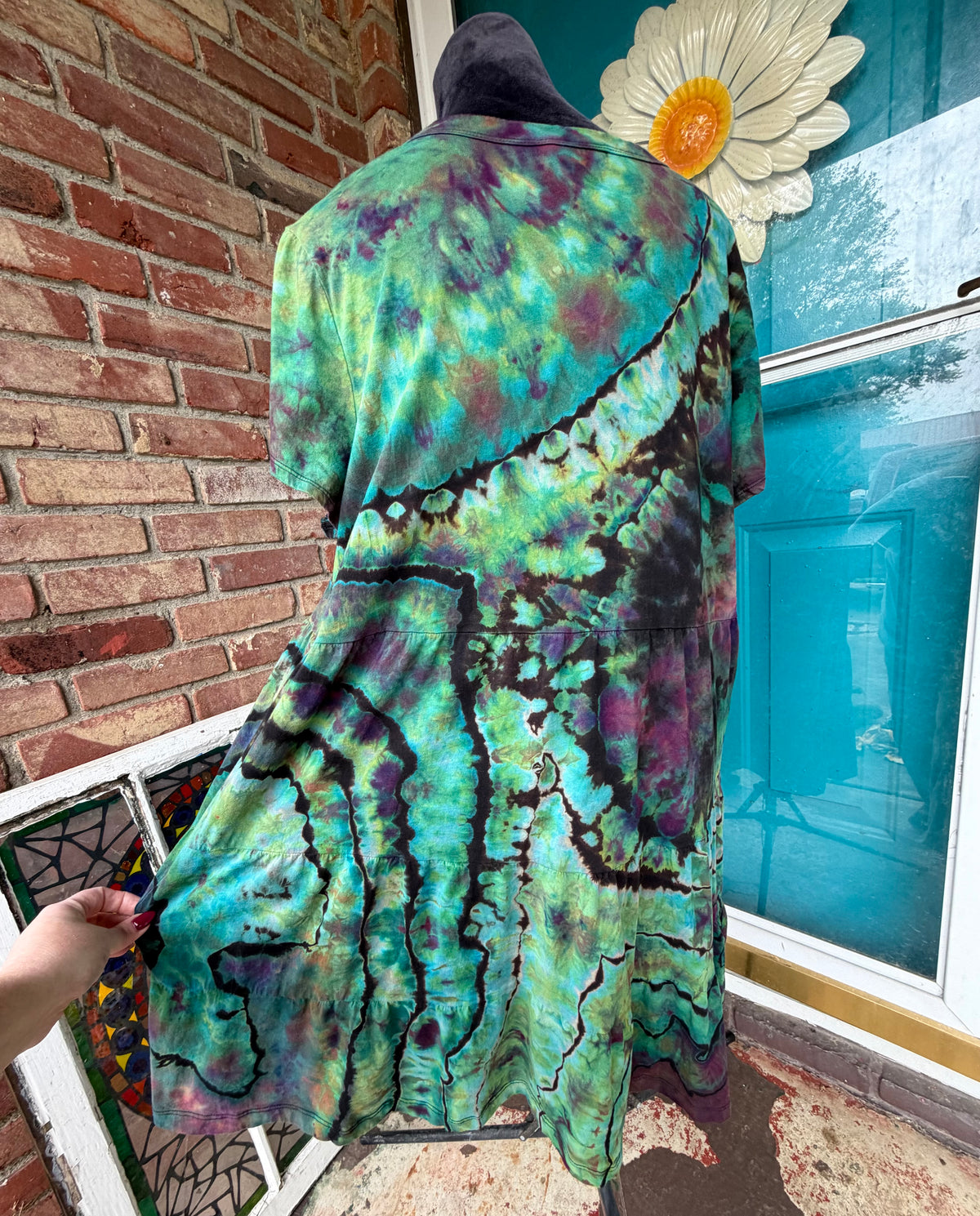 XXL Aurora Borealis T-Shirt Dress