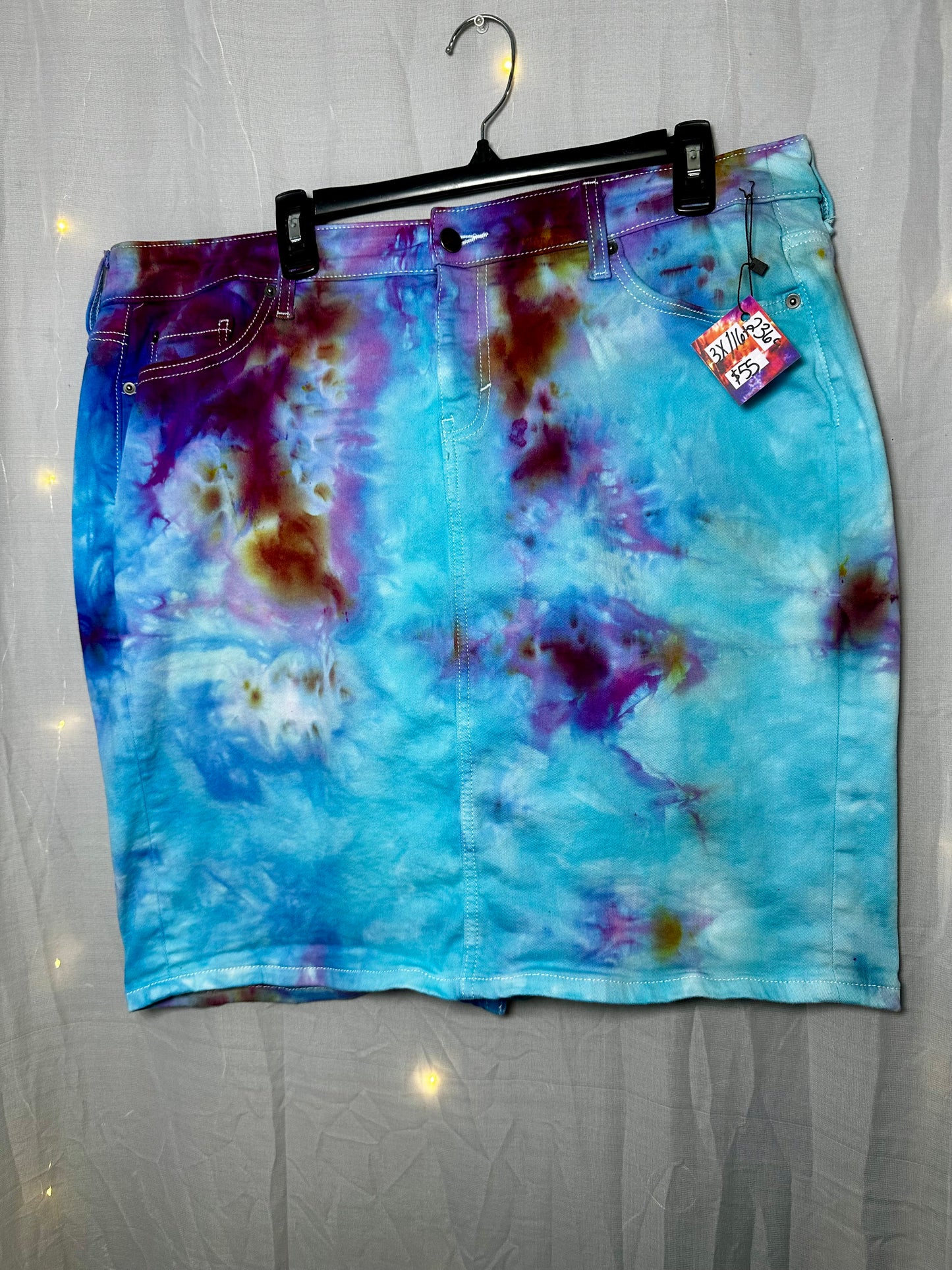16Plus Cloudburst Denim Skirt