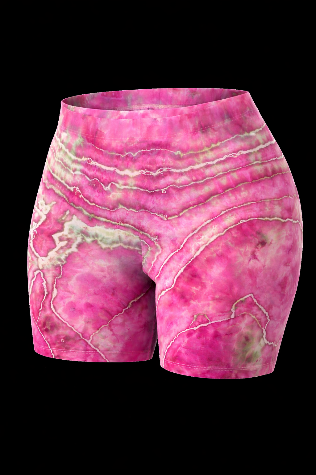 3X Mulberry Quartz Biker Shorts