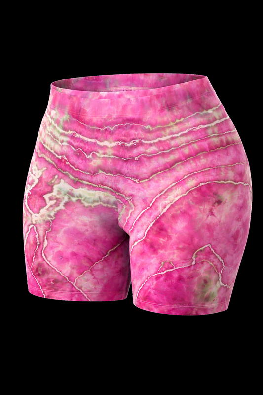 3X Mulberry Quartz Biker Shorts