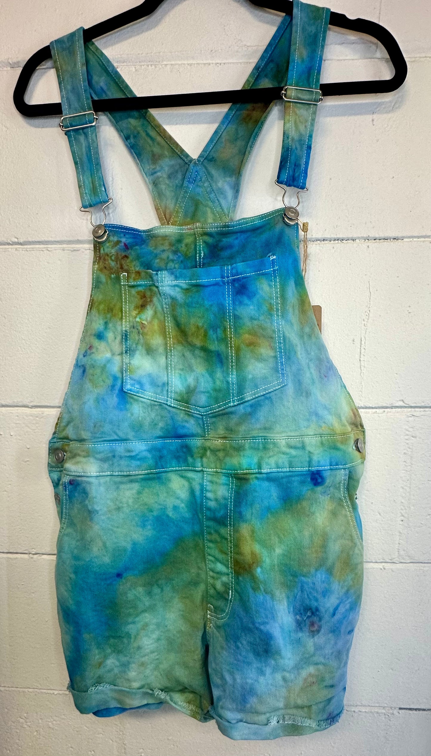 Large Tie-Dye Shortall Bibs