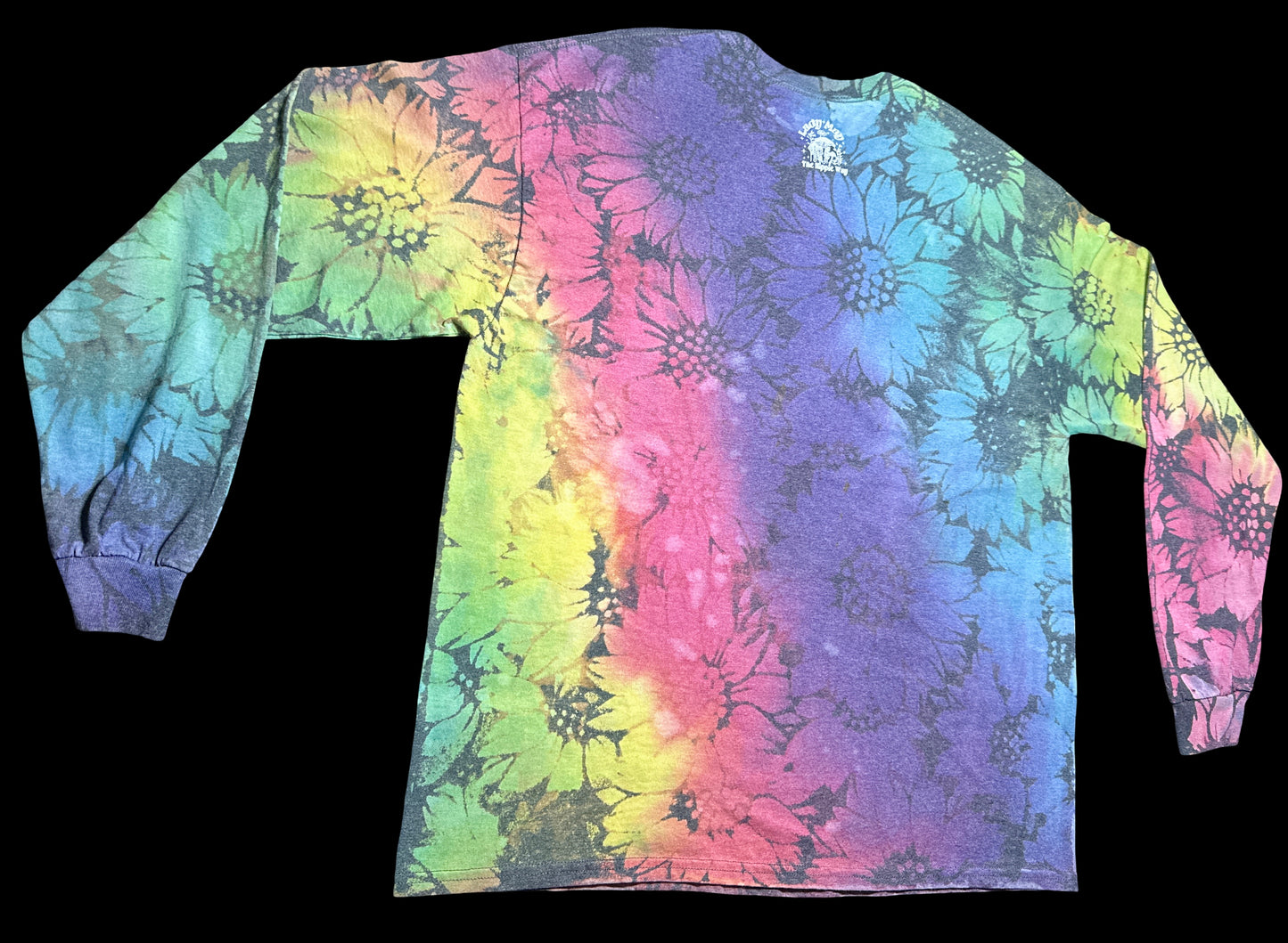XL Pastel Rainbow Wildflower Long Sleeve Tee