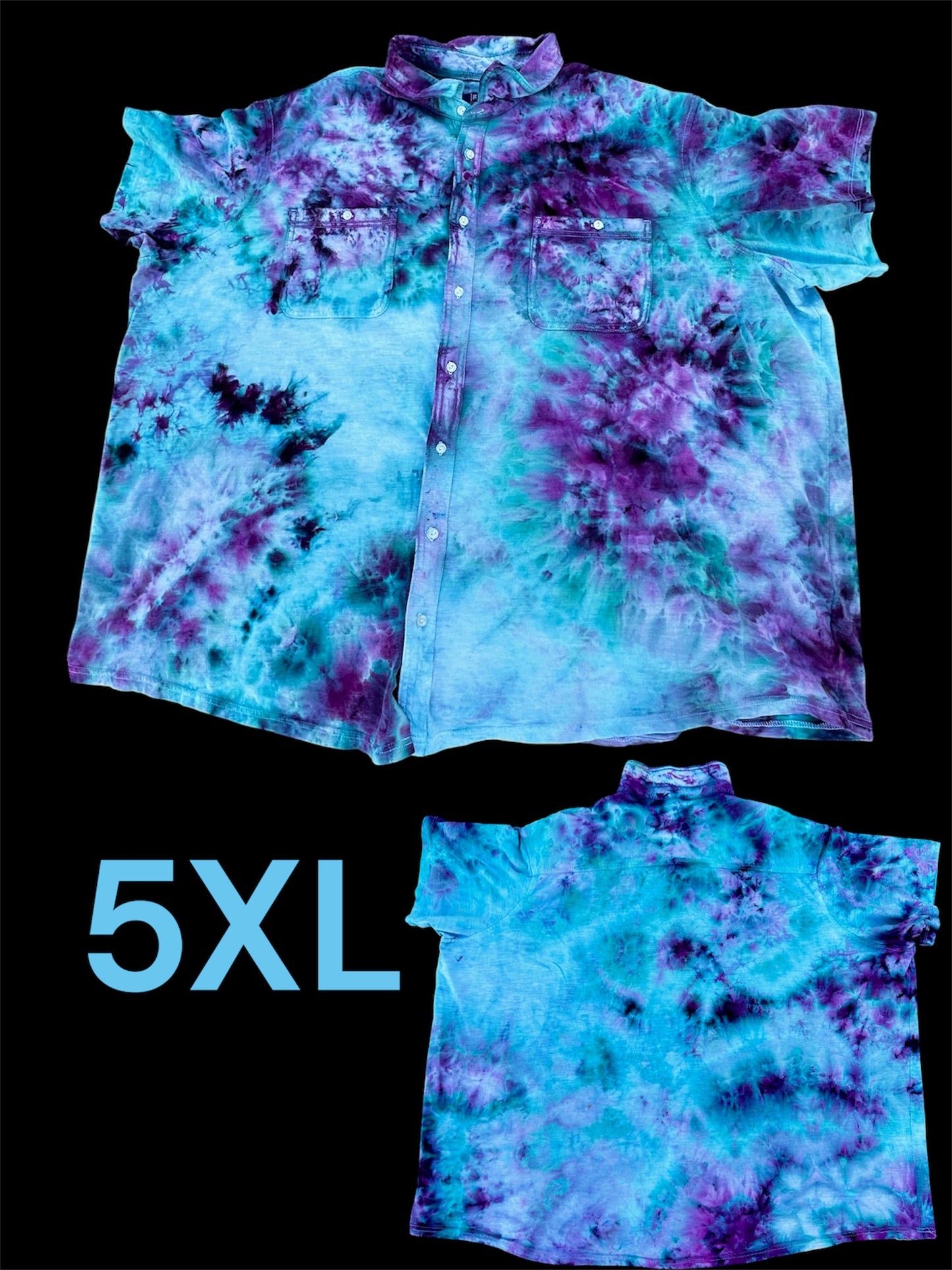 5XL Aurora Galaxy Button Down