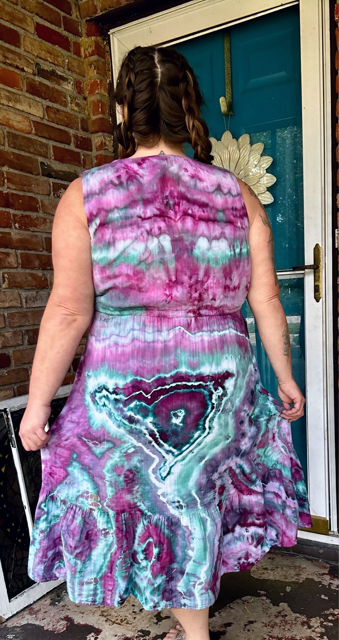 Large Electric Wildflower Dress