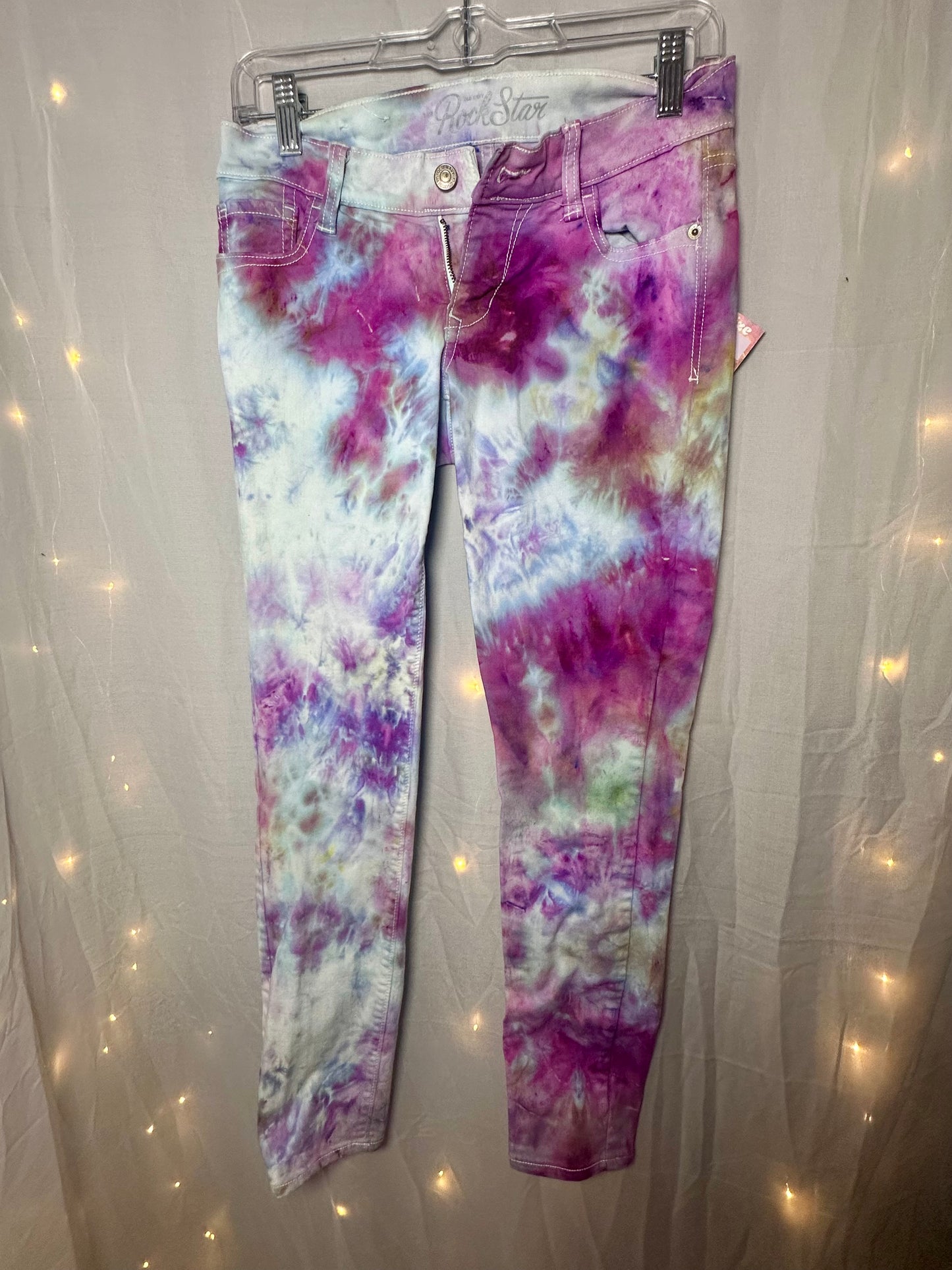 Size 6- Violet Nebula Old Navy Rockstar Jeans *UPCYCLED*