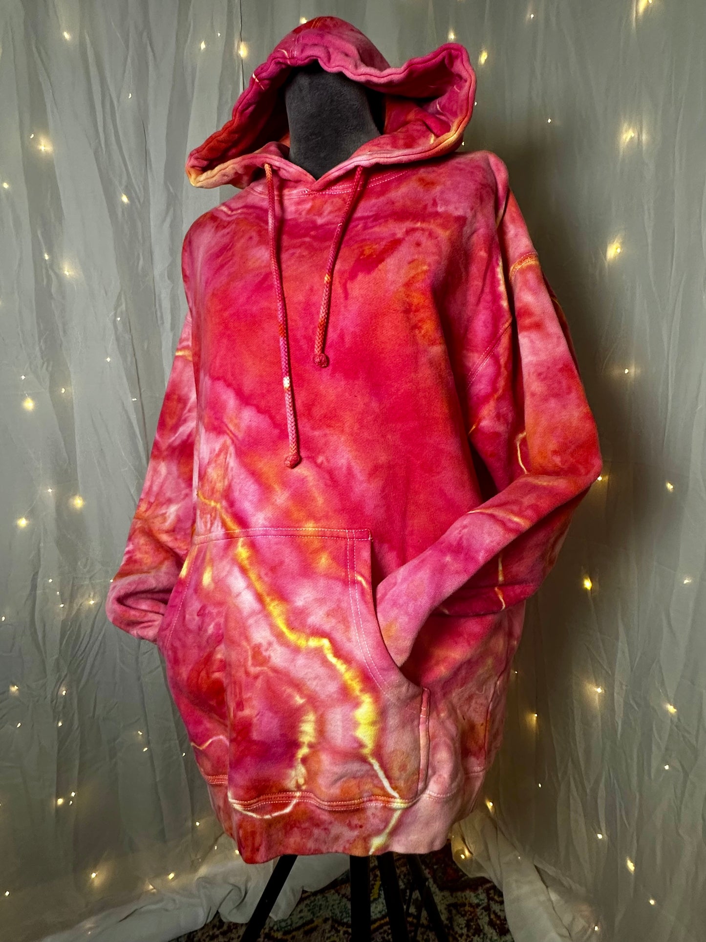 Large Pink Starburst Hoodie