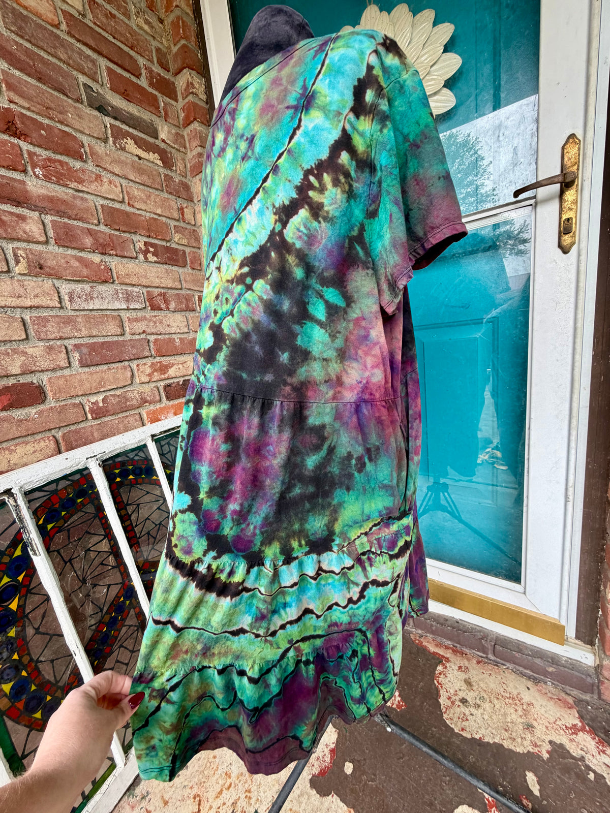 XXL Aurora Borealis T-Shirt Dress