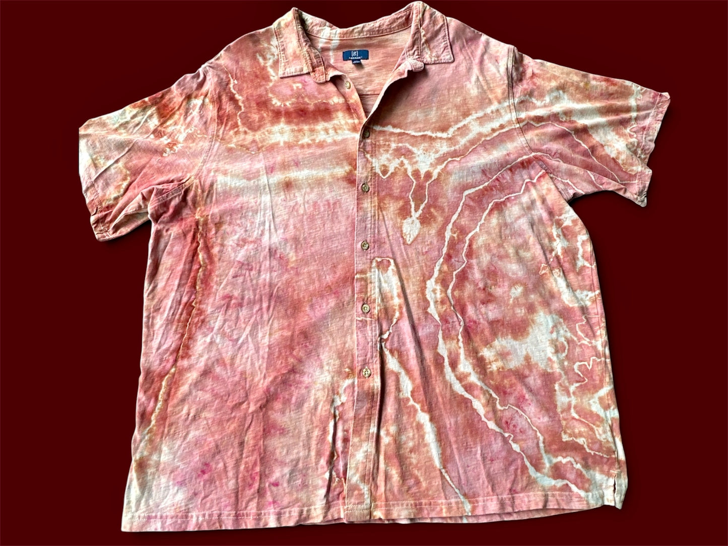 3XL Dusty Rose Drift Button Down