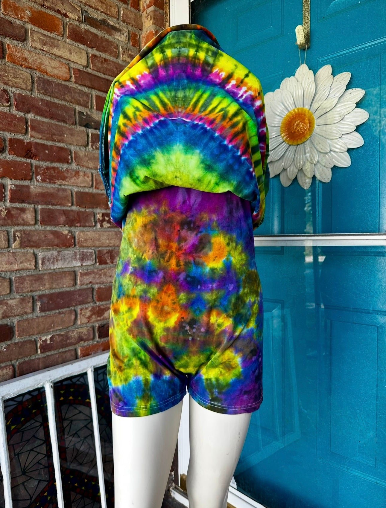 XL Sunburst Soundwave Romper Dress