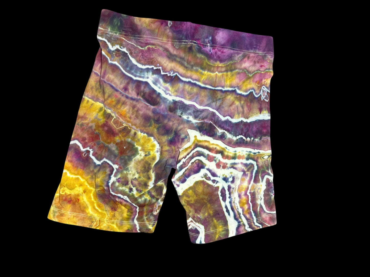 Medium Amethyst & Gold Biker Shorts