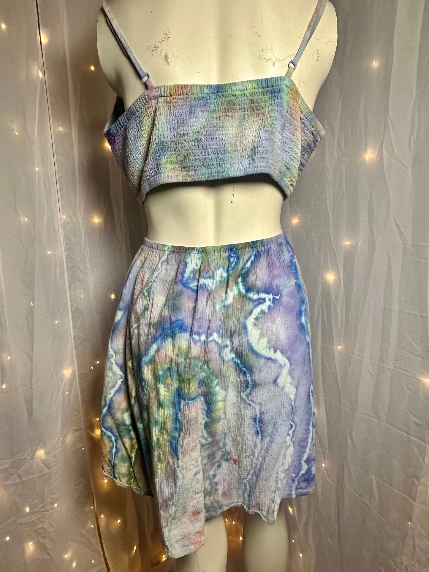XXL Iridescent Mother of Pearl Mini Dress