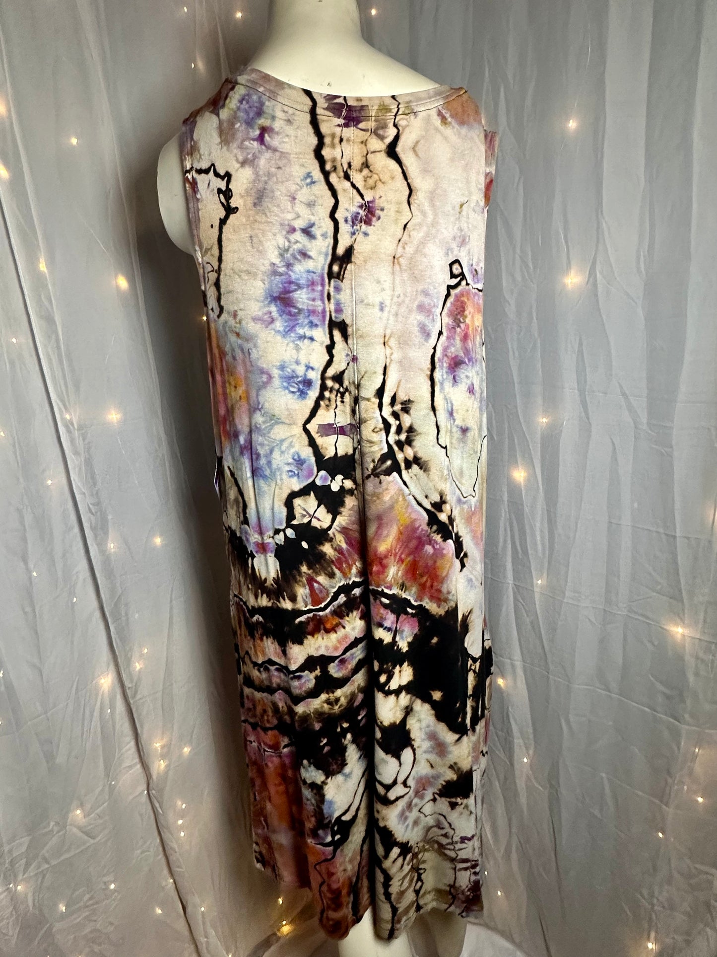 XXXL Dusty Desert Marble Swing Dress
