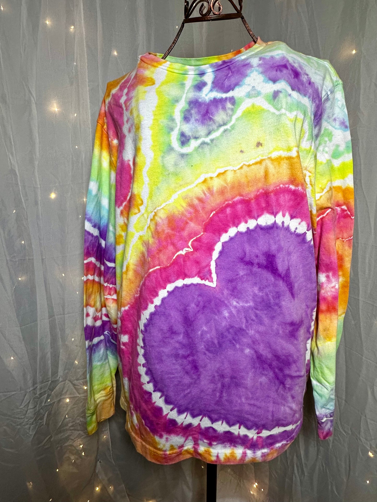 Large Lavender Love Burst Long Sleeve T-Shirt