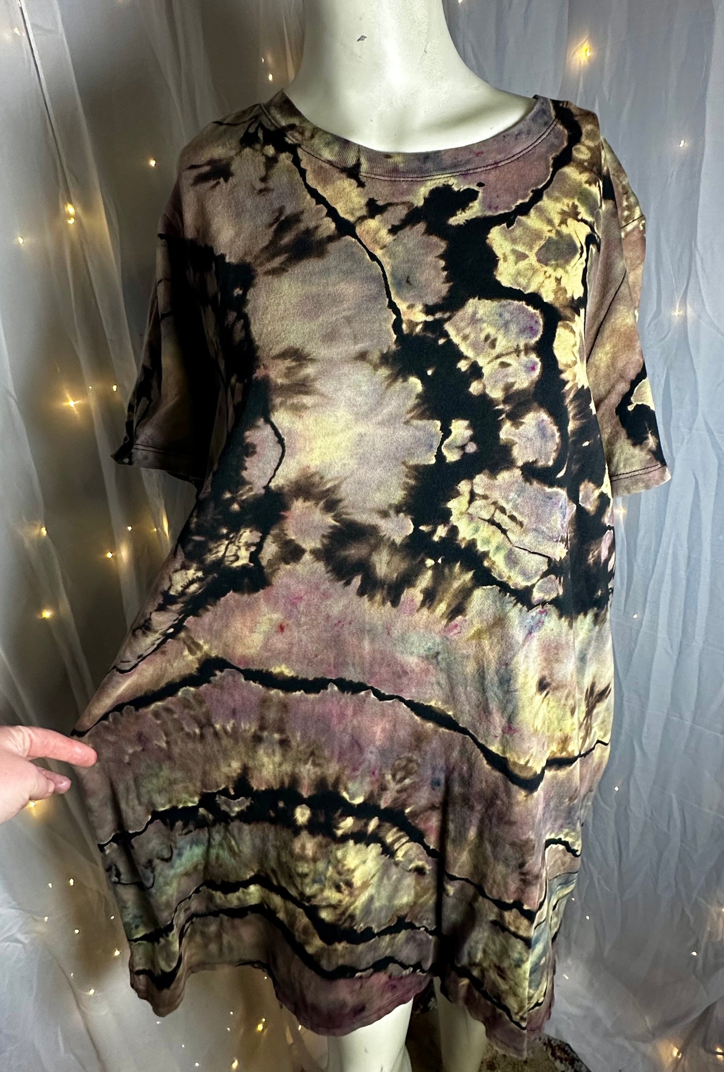 Smoky Quartz Geode T-Shirt Dress