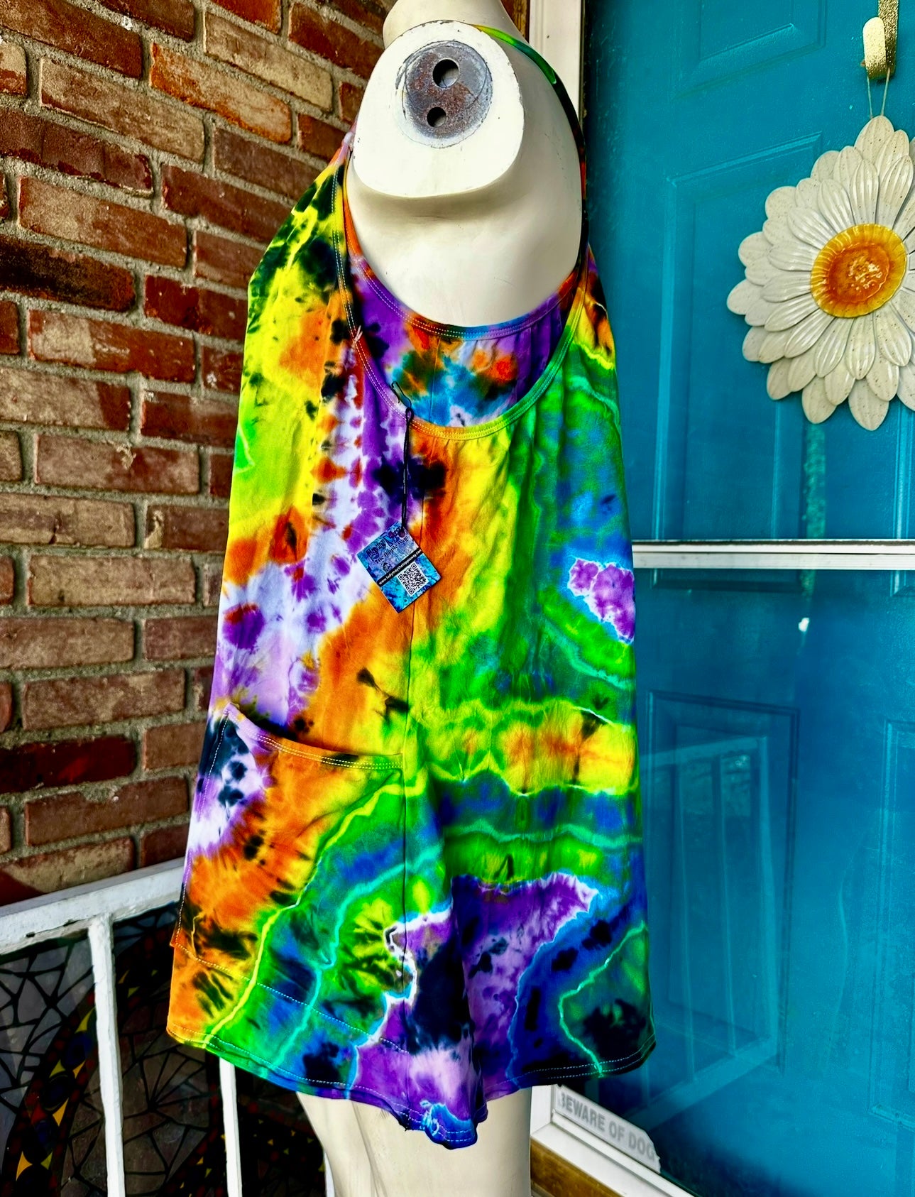 XL Kaleidoscope Chaos Romper Dress