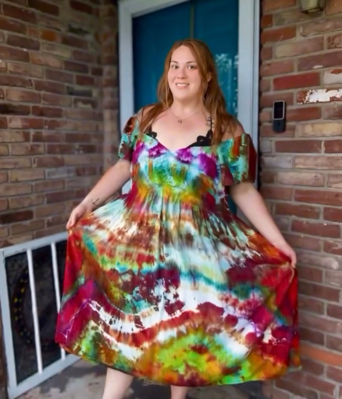 3X Firelight Meadow MIDI Dress