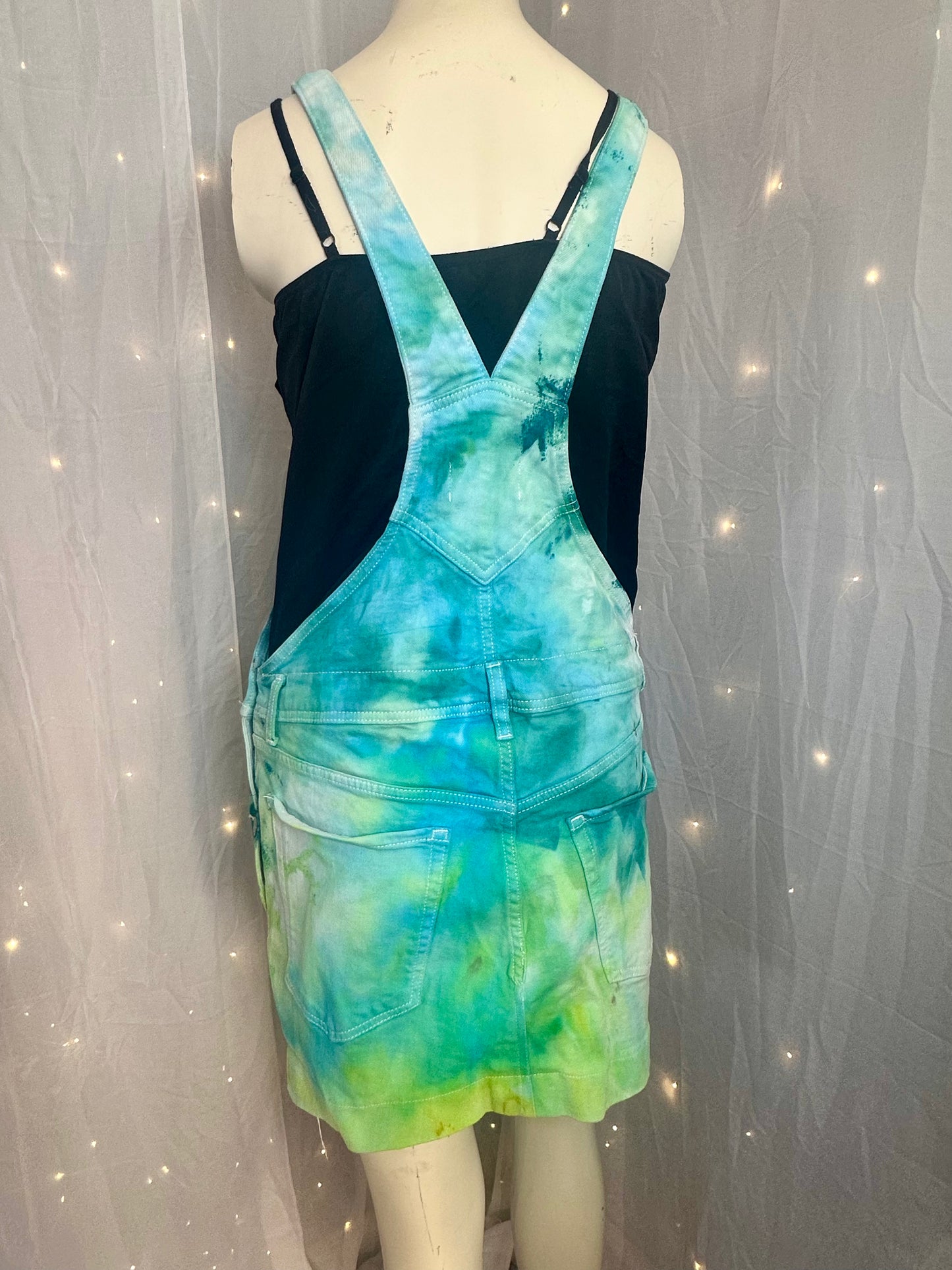 Size 12 Lagoon Splash Overall Skirt