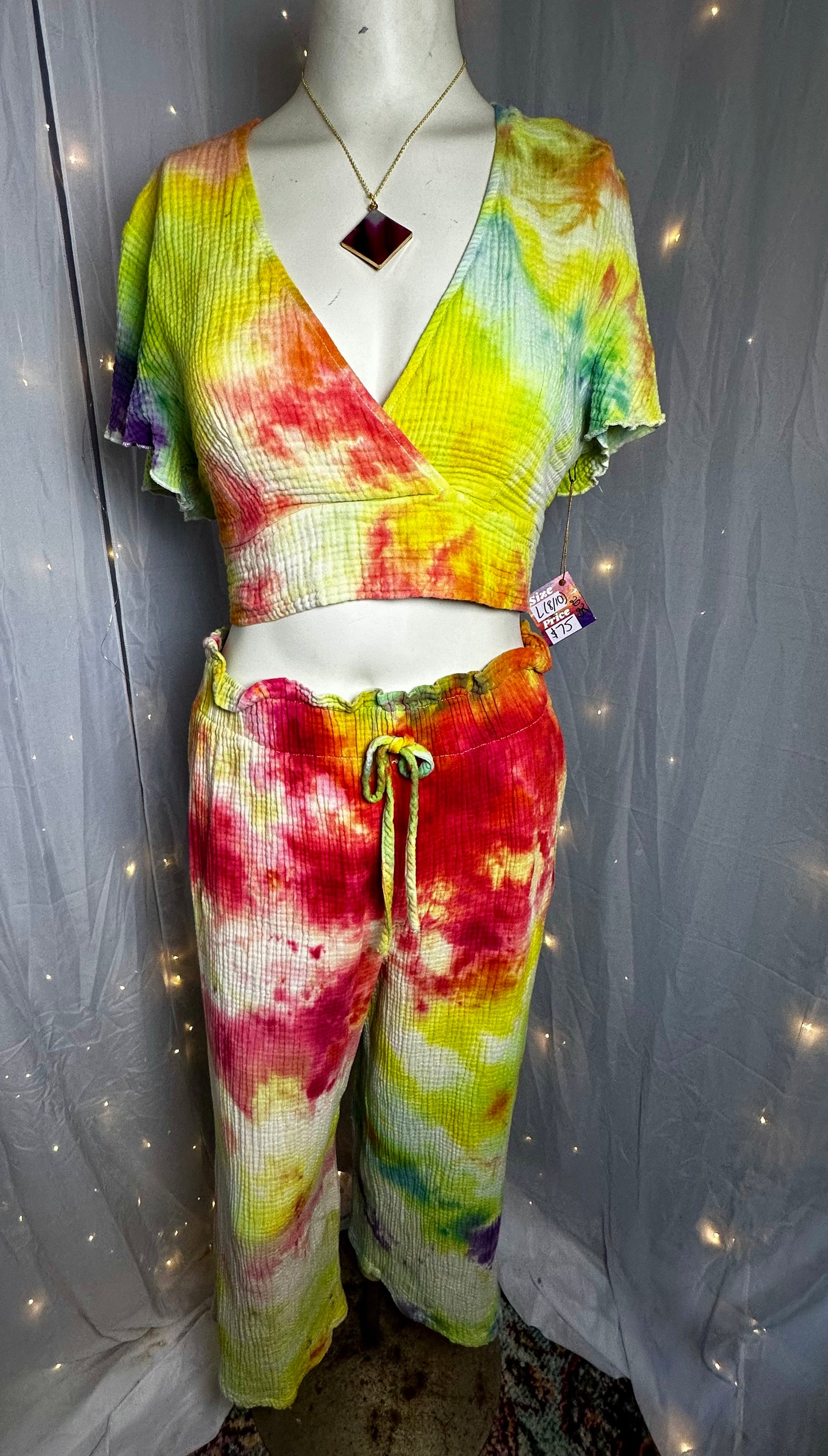 M/L Rainbow Rhythm Two Piece Set