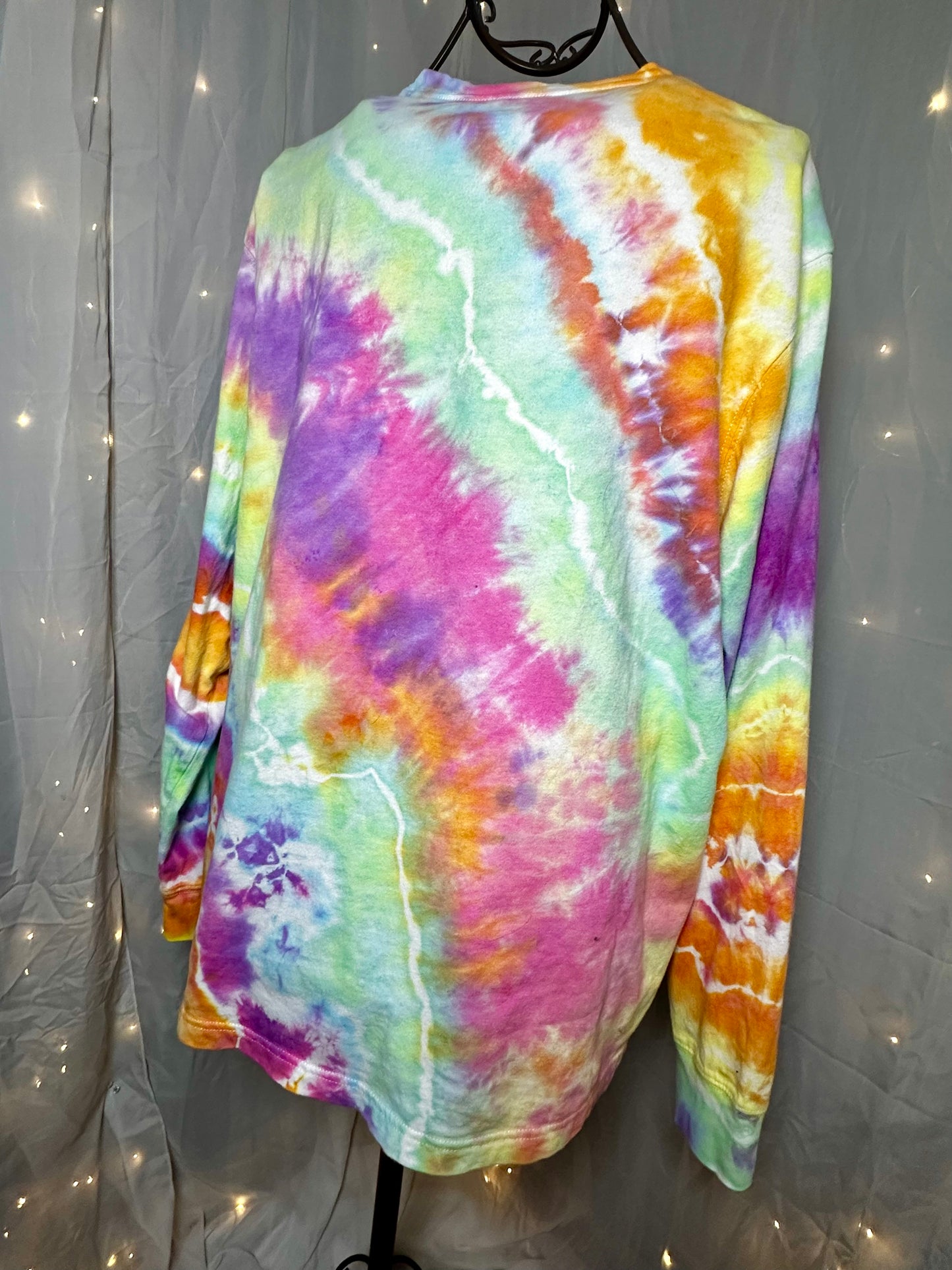 2XL Prism Heart Glow Long Sleeve T-Shirt