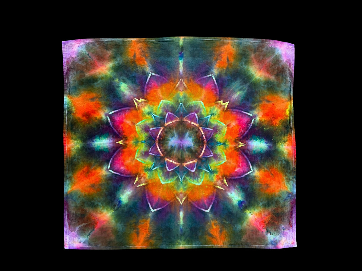 Psychedelic Petal Mini Tapestry/Kitchen Towel