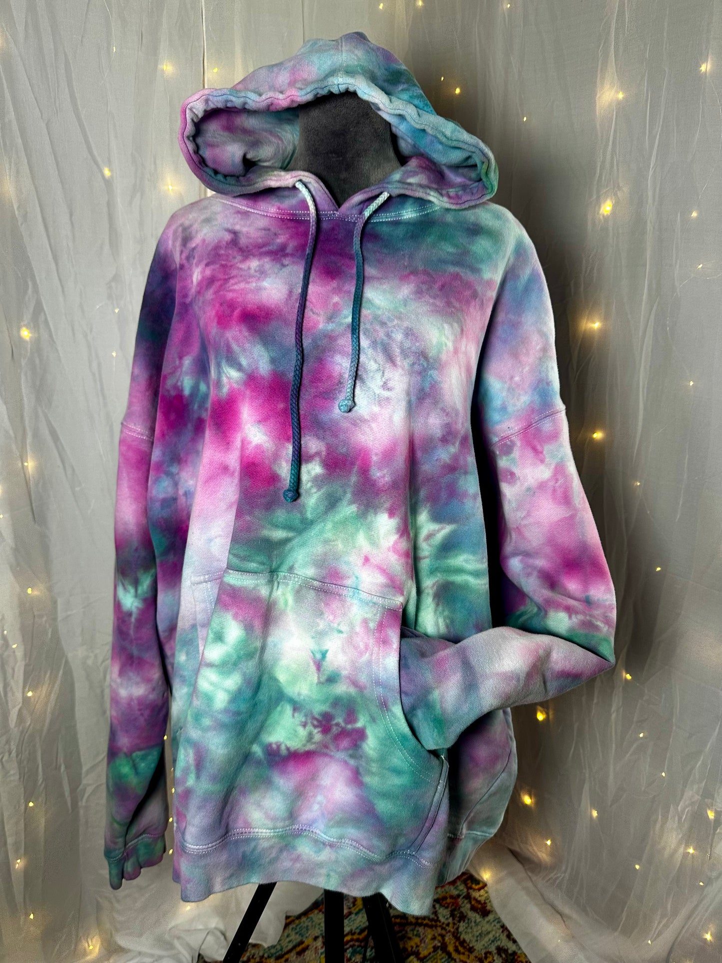 4XL Opal Mist Ice Dye Hoodie
