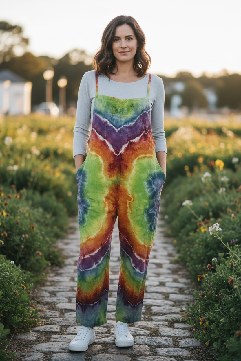 Medium Prismatic Paradice Cotton Bibs