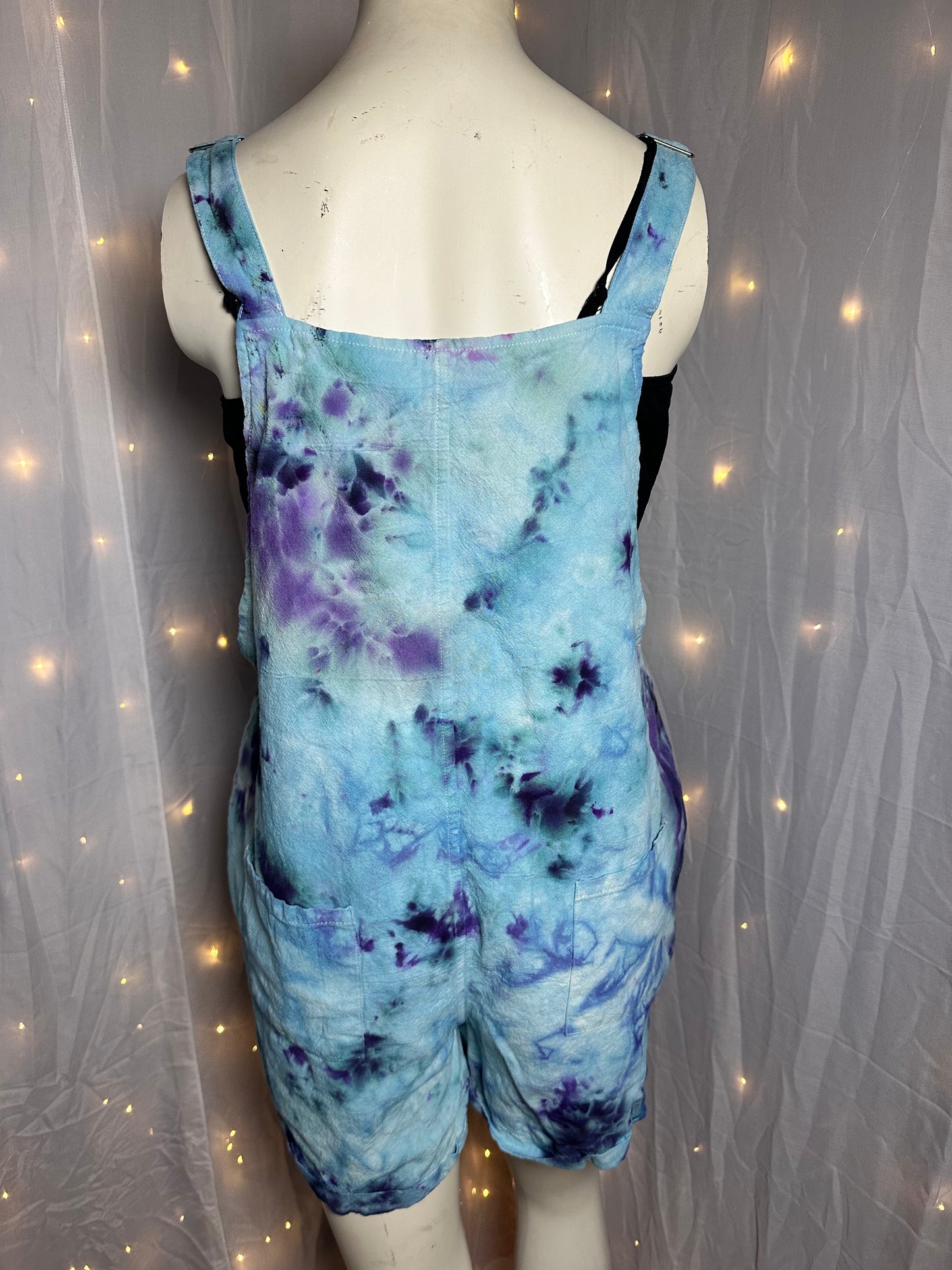 Large Blue Moon Tide Cotton/Linen Shortall