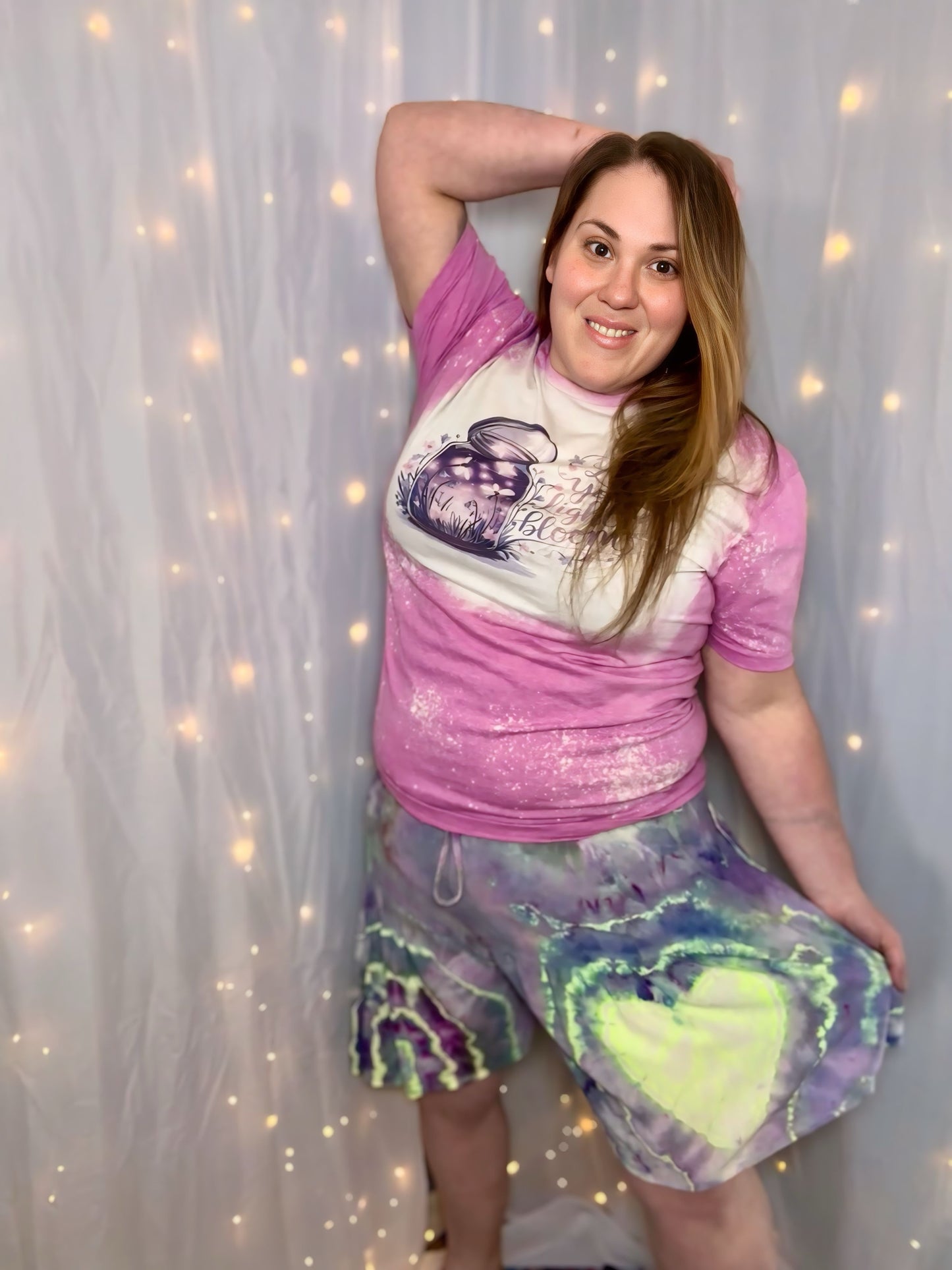 XXL Electric Love Flowy Festival Shorts *UV Reactive*
